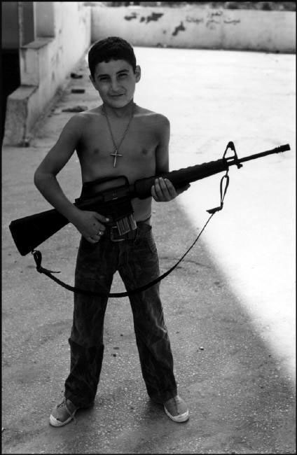 Chamounist militiaman (Христианский милиционер), Beirut, Lebanon 