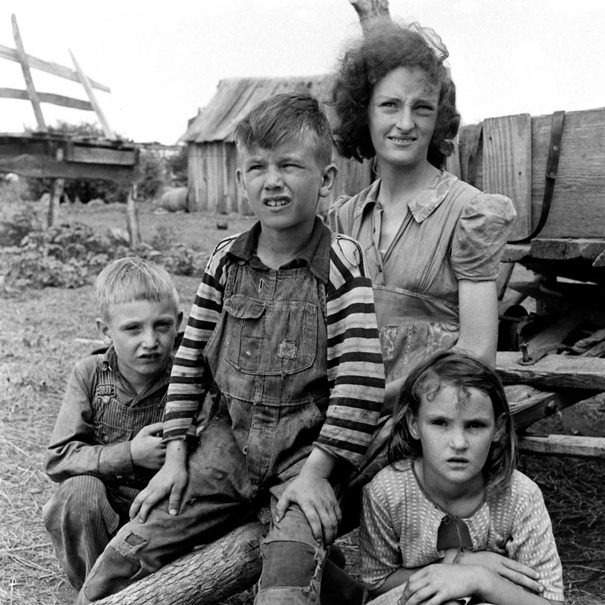 Oklahoma farming family (Фермерская семья из Оклахомы), 1942