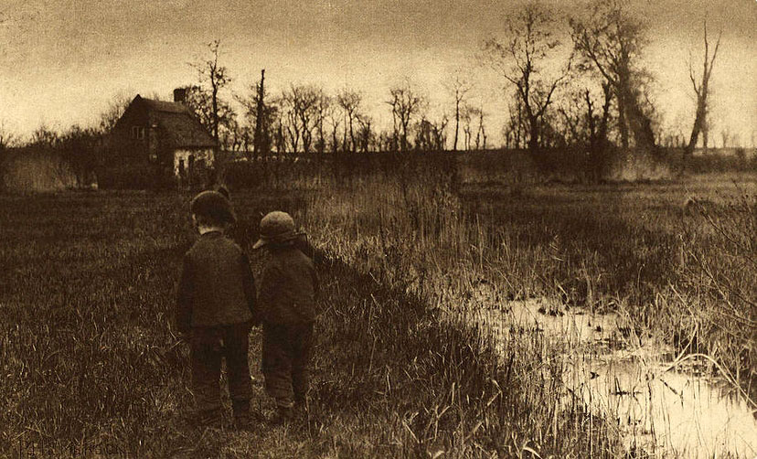 A Toad in the Path, Early Spring in Norfolk (Жаба на тропинке, ранняя весна в Норфолке), 1888