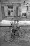 Boy with bike