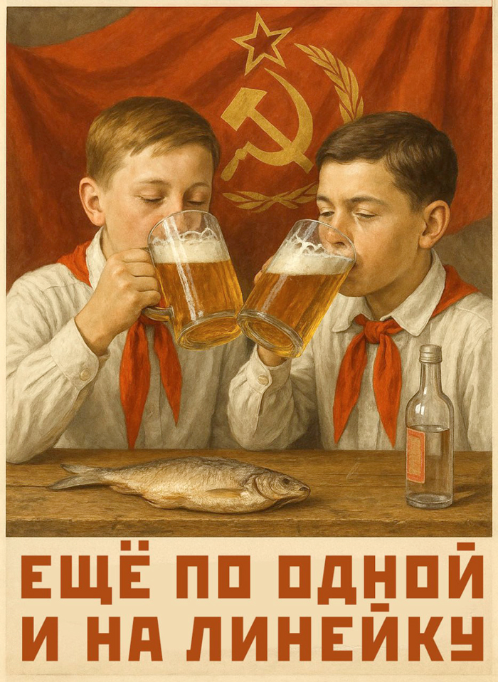 Ещё по одной и на линейку (One more and then on the pioneer line up)