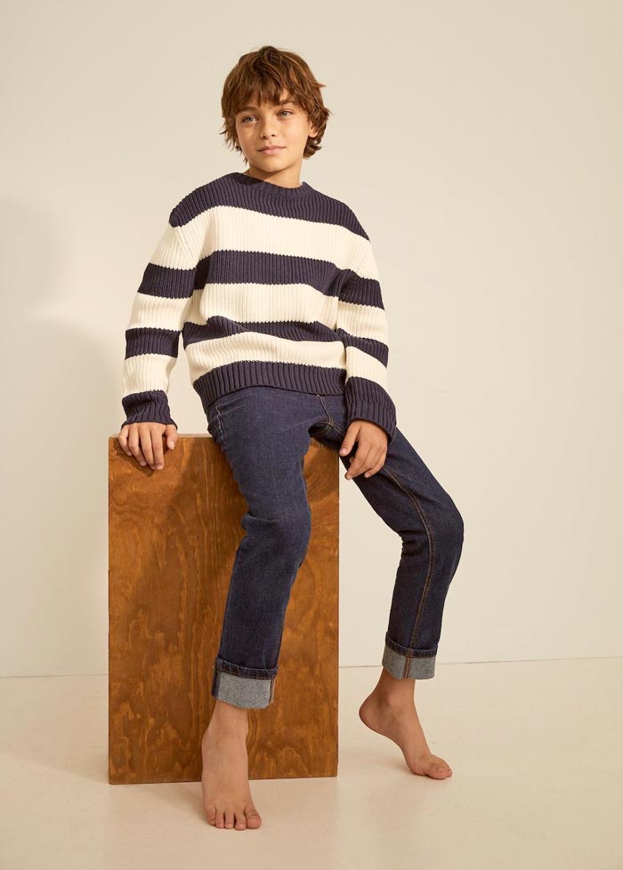 Striped Cotton-Blend Sweater (Полосатый свитер из смесовой хлопковой ткани), early XXI (2025)