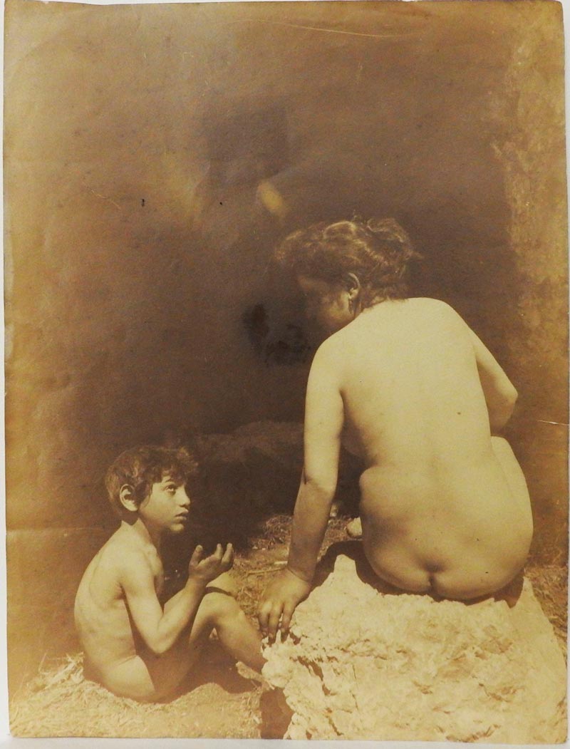 Bimbo e nudo femminile di schiena (Ребенок и обнаженная женщина со спины), c.1890