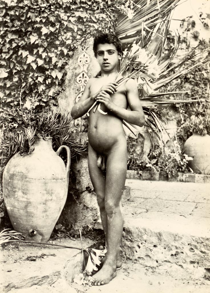 [Boy in garden / Мальчик в саду], 1890-1900