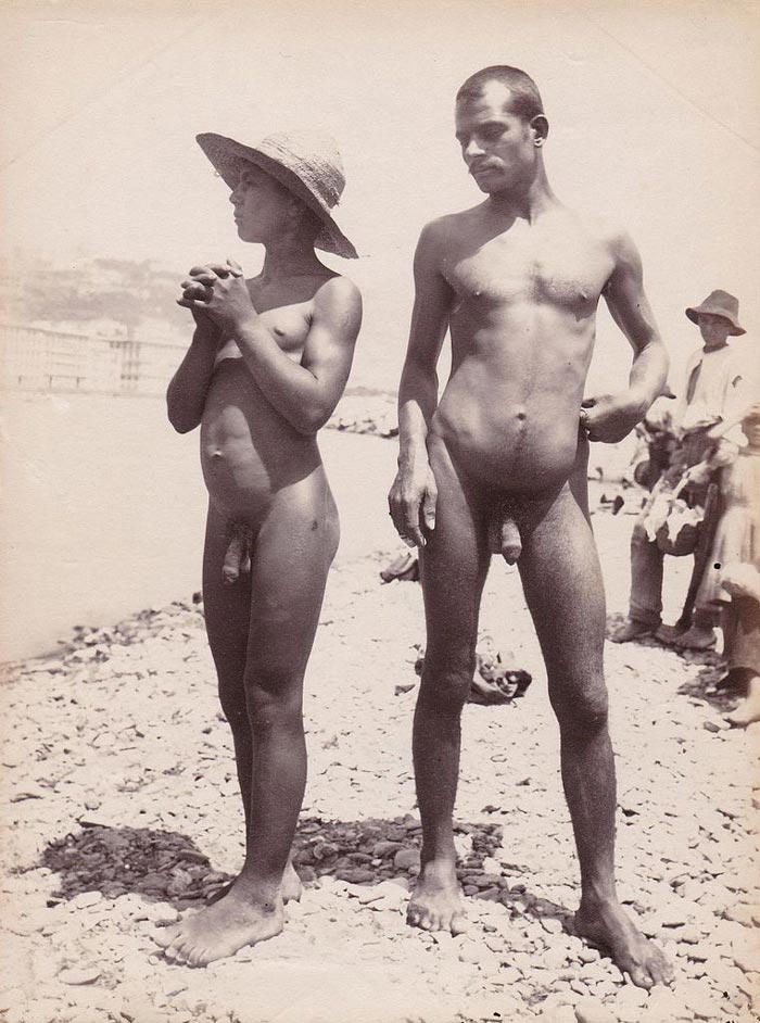 Due uomini nudi sulla spiaggia (Двое голых мужчин на пляже), 1895-1900