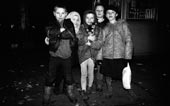 A group of street children