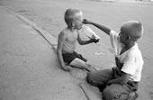 Street urchins on Greek Square