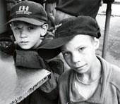 Homeless children at the KPI metro station