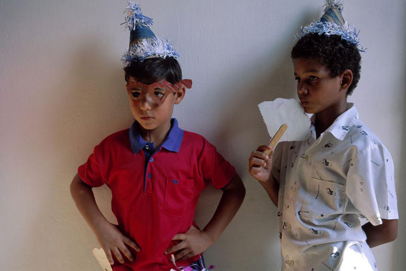 Two boys at a birthday party (Два мальчика на Дне рождении). Trinidad, Cuba, 1998