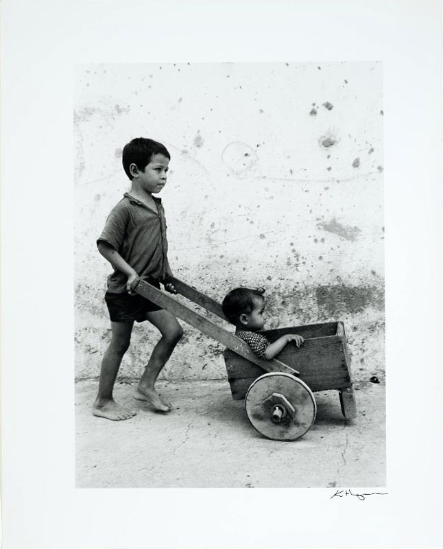 Out for a ride in brother’s homemade wagon (На прогулке в самодельной коляске брата), 2002