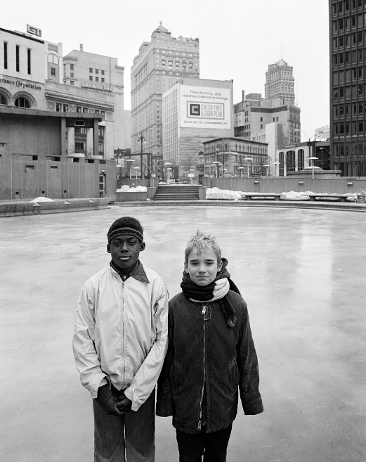 Two boys in Kennedy Square (Два мальчика на площади Кеннеди), 16 Feb.1974