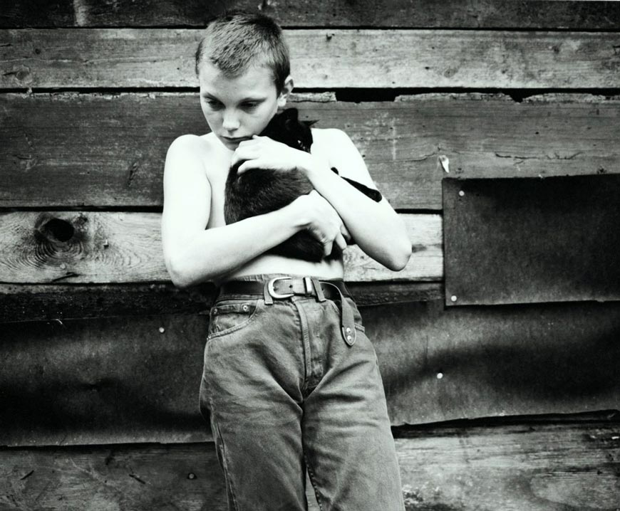 Jakob with cat (Якоб с кошкой), 2000