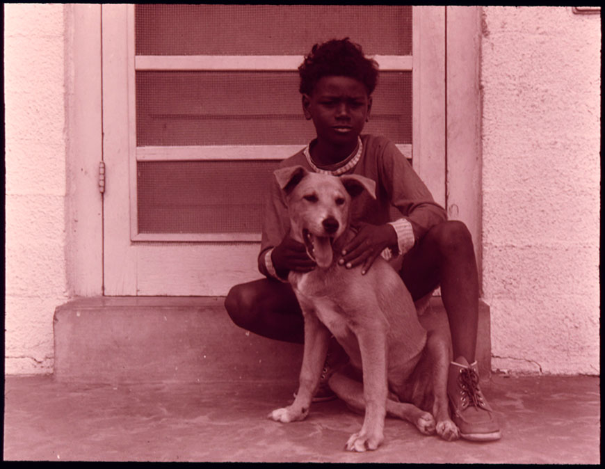 Boy with His Dog (Мальчик и его собака), 04.1973