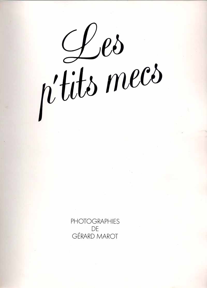 photo book LES P'TITS MECS * фотоальбом МАЛЕНЬКИЕ ПАРНИ, 1983