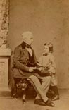 Henry Brougham, 1st Baron Brougham and Vaux with his nephew (Генри Брум, первый барон Брум и Во с племянником), 1861