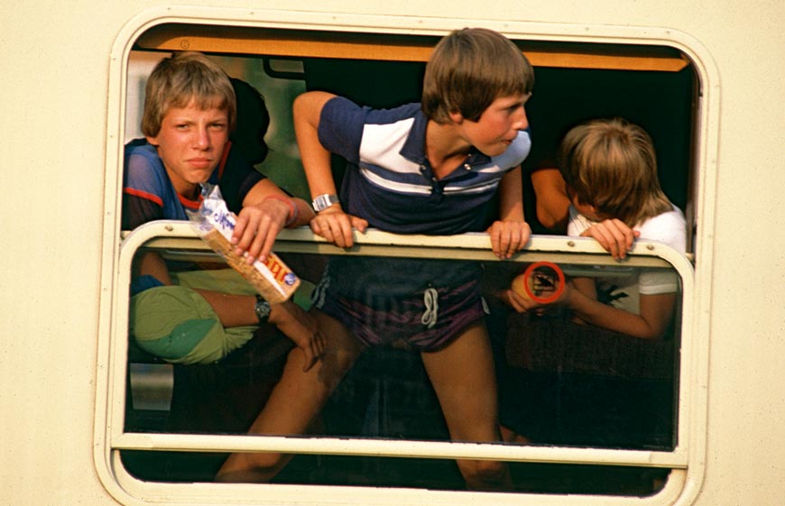 Boys on a train (Мальчики в поезде), c.1983