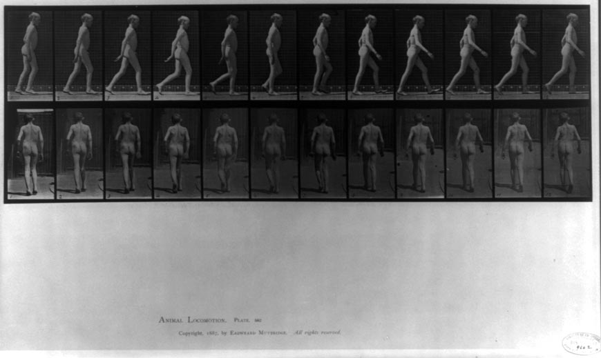 Side and rear views of boy walking / pl. 562 (Вид сбоку и сзади на идущего мальчика), 1887