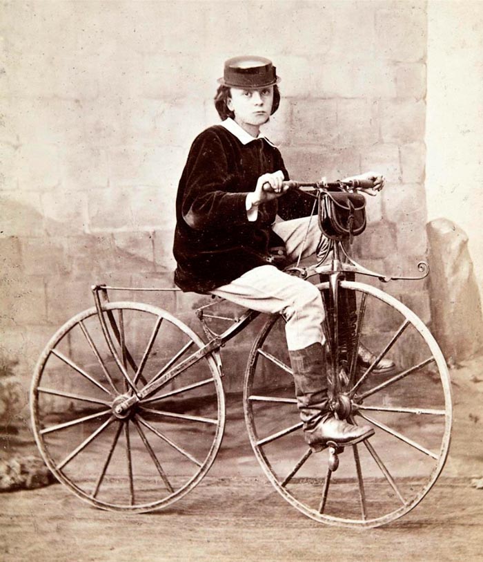 Paul Nadar. À Vélo (Поль Надар. На велосипеде), c.1866