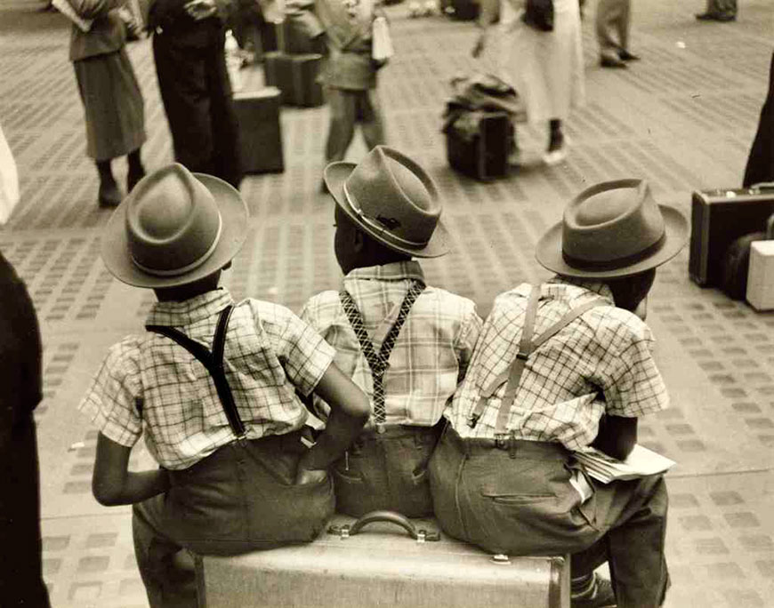 Three Boys on a Suitcase (Три мальчика на чемодане), c.1947