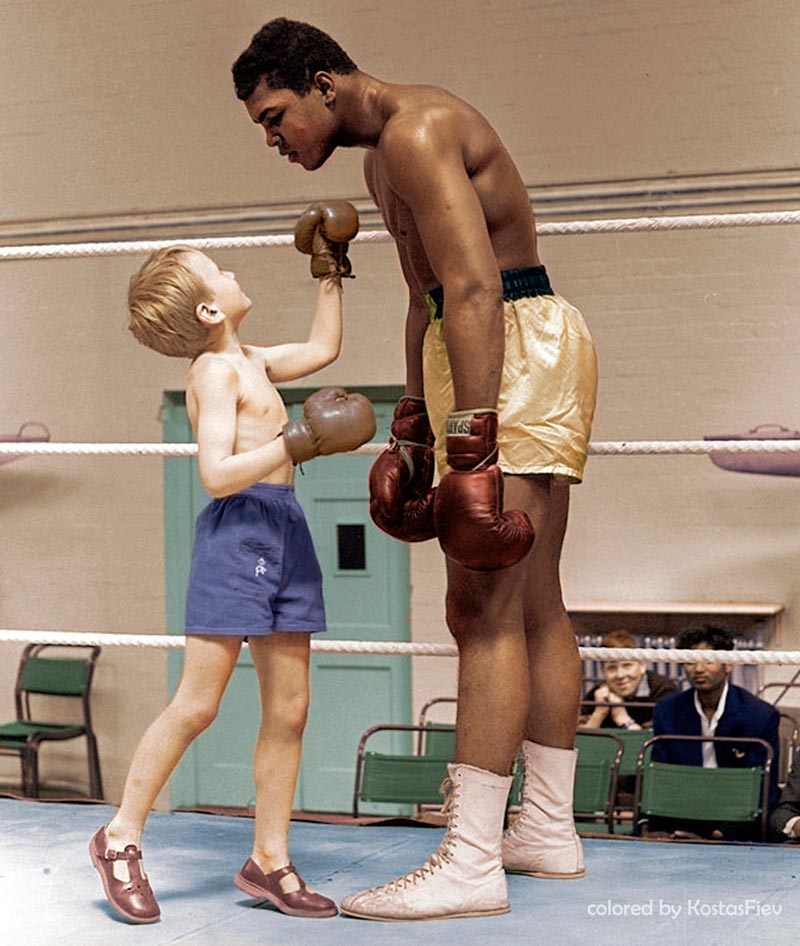 Muhammad Ali and Boy, c.1971