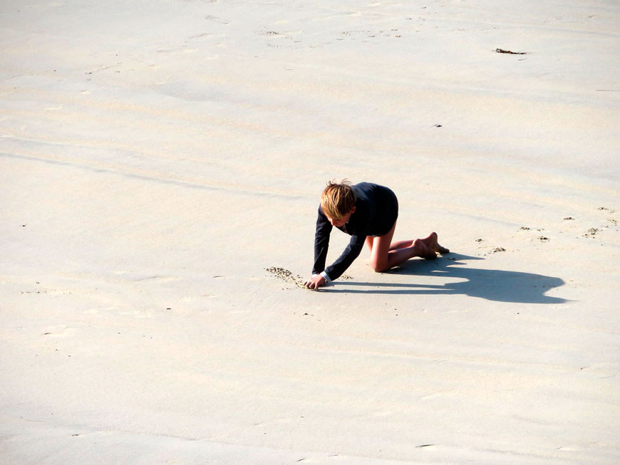 Beach boy (Мальчик на пляже), September 2019