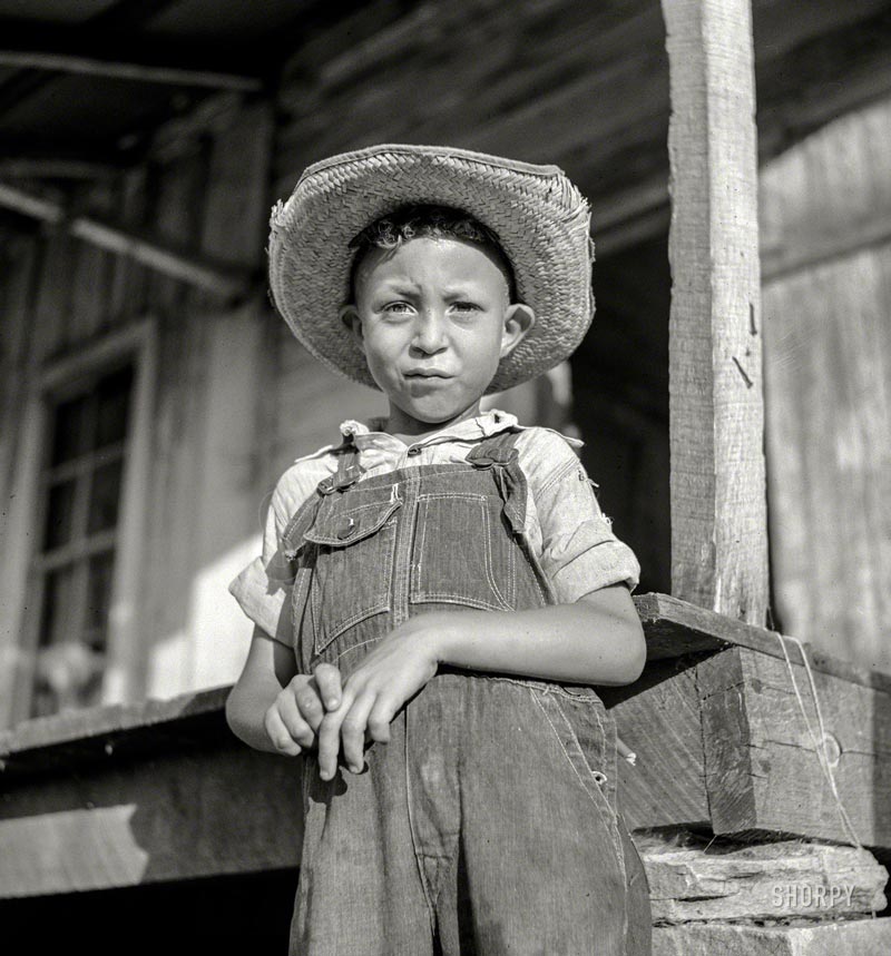 Son of one of the mulattoes working on the John Henry plantation (Сын мулатов, работающих на плантации Джона Генри), June 1940