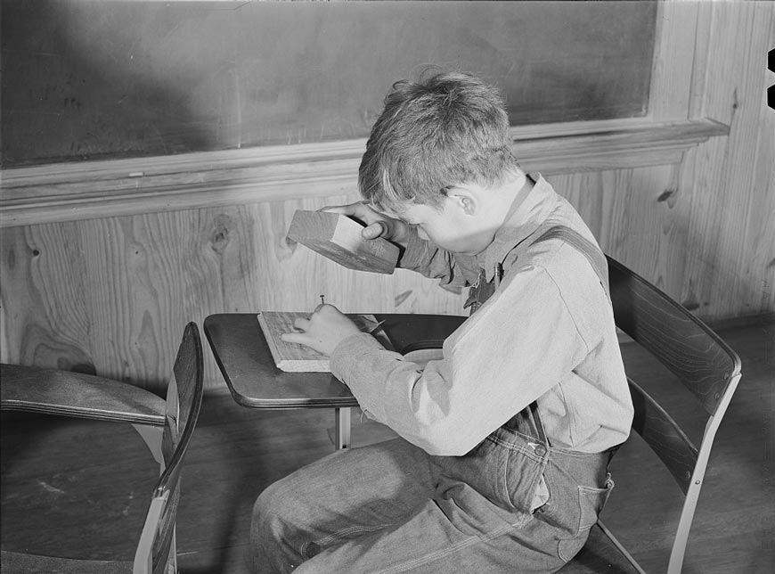 Classroom in new school (Класс в новой школе), January 1941