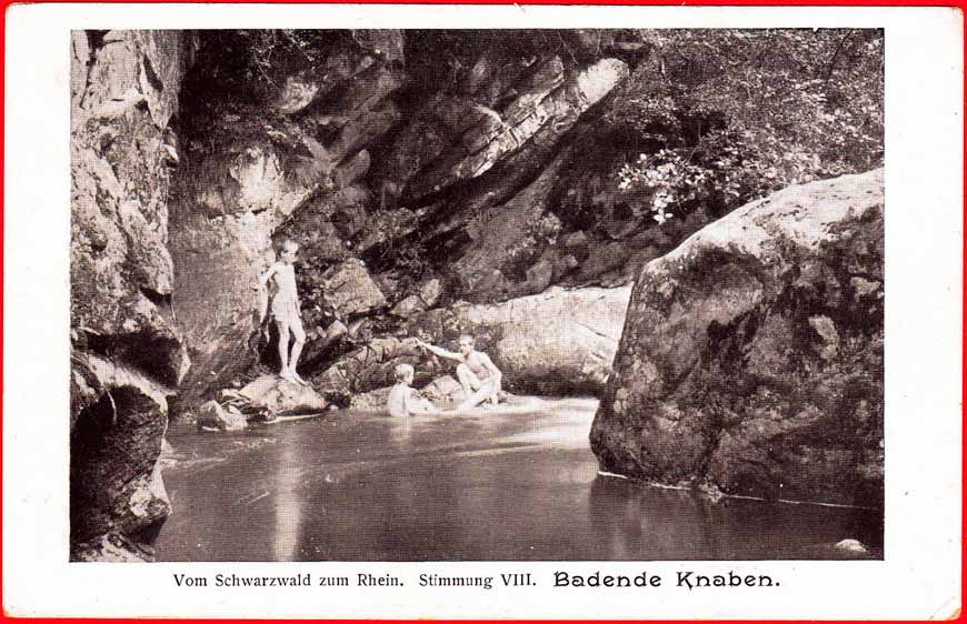 Vom Schwarzwald zum Rhein. Badende Knaben (Шварцвальд, истоки Рейна. Купающиеся мальчики), early XX