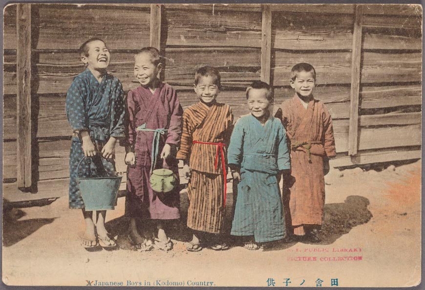 Japanese boys in (Kodomo) country (Японские мальчики из (Кодомо) провинции), 1913