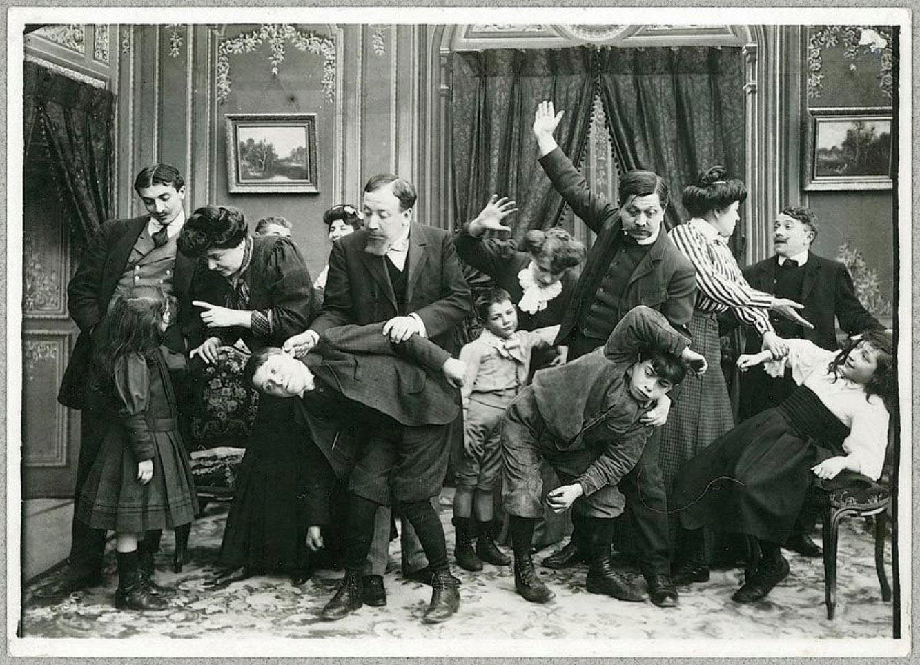 La greve des gosses (Детская забастовка), 1908 