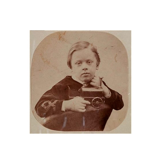 Portrait of boy with toy (Портрет мальчика с игрушкой), 1860s