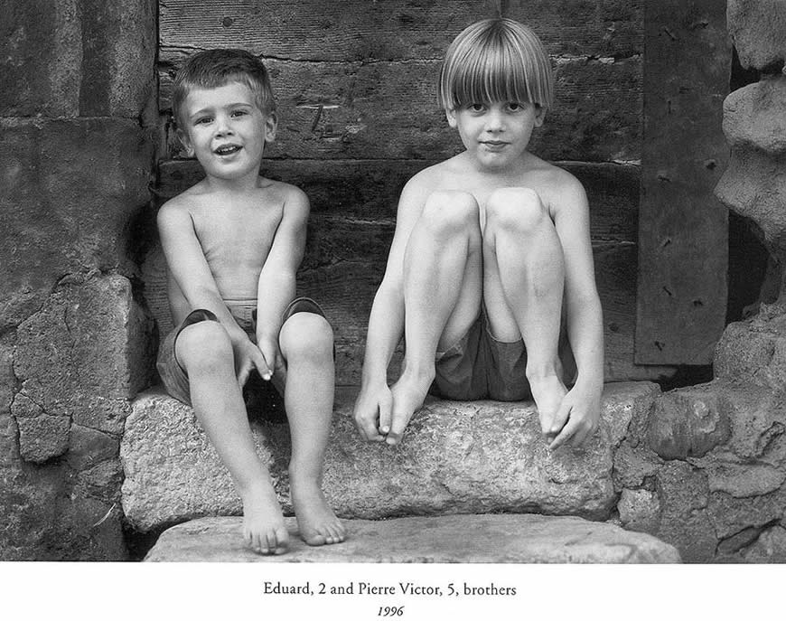 Eduard, 2 and Pierre Victor, 5, brothers (братья), 1996