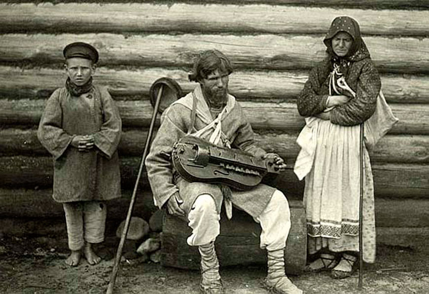 Белоруский нищий с лирой (Belarusian beggar with lyre), 1890е