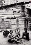 Children in the Odessa courtyard