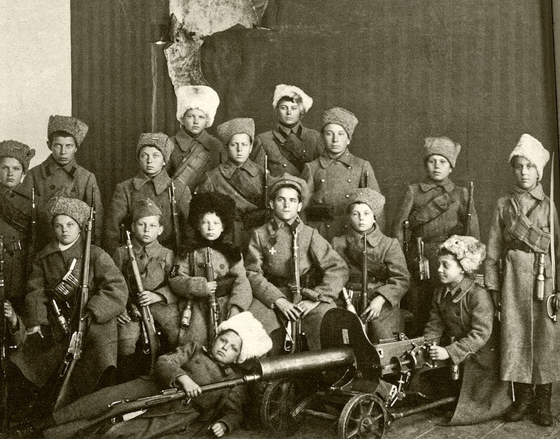 Кадеты Сибирского кадетского корпуса (Cadets from Siberian Cadet Corps), 1919