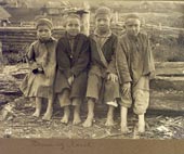 Bashkirs of Ufa Province. Children from Yakh-I