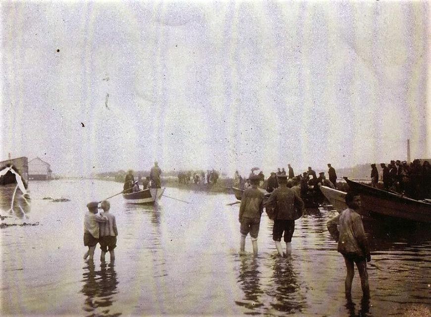 Наводнение у Глухого моста в Одессе (Flooding at the Glukhof Bridge in Odessa), 1908