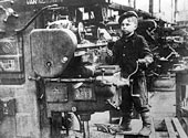 12-year old milling machine operator Valya Kusakin