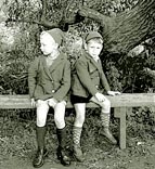 Soviet children dressed in foreign style