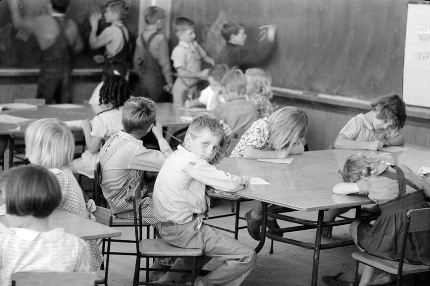 Third grade classroom (Комната третьего класса), Feb.1942