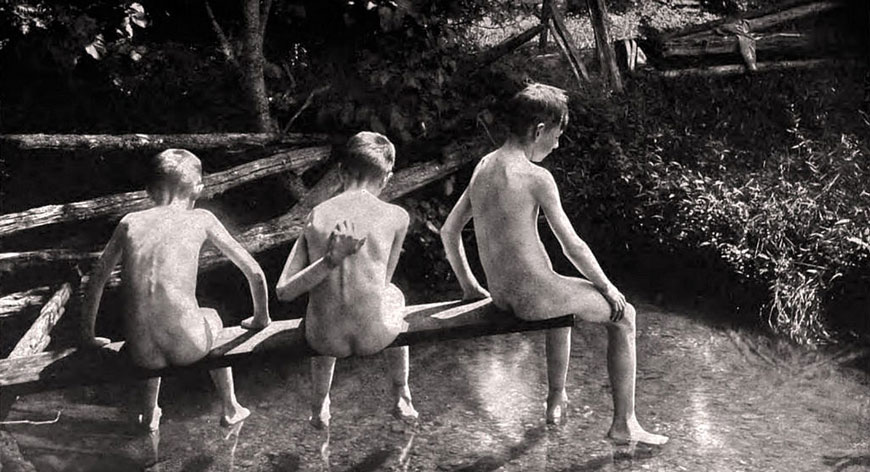 When the sun is hot at the ole swimin' hole (Когда солнце жарит, хорошо учиться в пруду), 1906