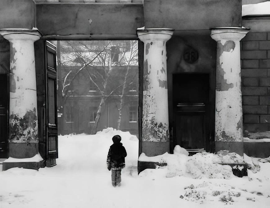 Boy with Pilars (Мальчик с колоннами), 1978