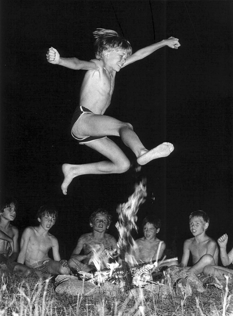 Pfadflndertager. Scouts from Valence and Marseille (Скаутский лагерь. Скауты из Валанса и Марселя), Summer 1983 Corsica, France