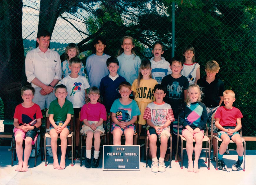 Opua primary school, II class (Opua primary school (Средняя школа Опуа, 2-й класс), 1990