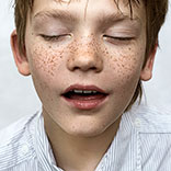 Boy with freckles