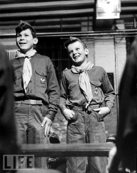 Boy Scouts Robert Kaufman and Skip Rowland 