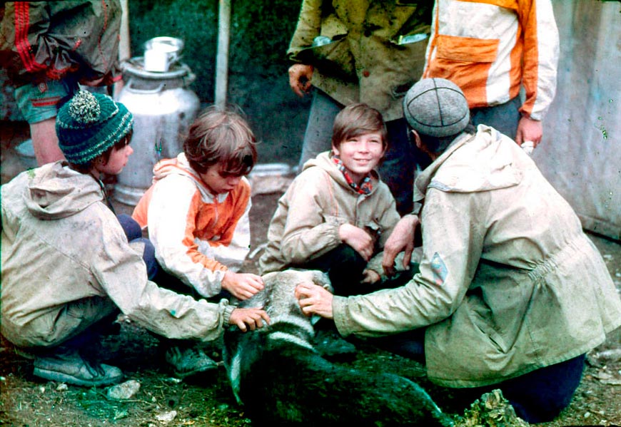 Участники детской экспедиции «Тропа» (Participants of the children's expedition 'Trail'), 1986