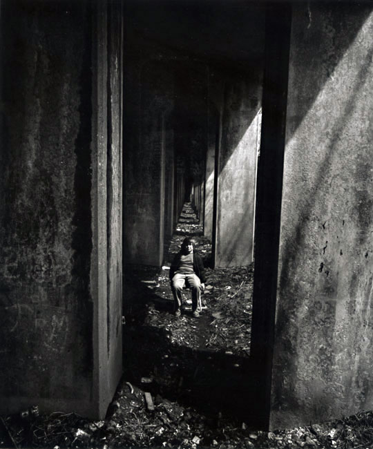 A Boy Sits under an Abandoned Railroad Track (Мальчик, сидящий под разрушенной ж/д станцией), 1969