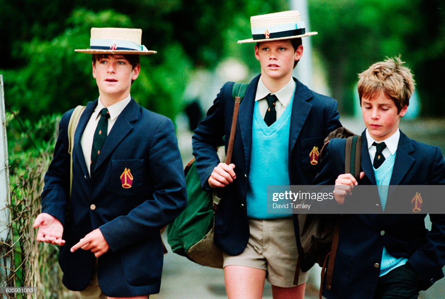 South African Schoolboys in Uniform (Южно-африканские школьники в школьной форме), 1980s