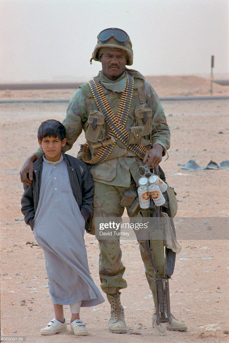 Saudi Arabian Boy and American Soldier (Мальчик-саудит и американский солдат), 1990s 